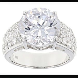 Bella Luce white zirconia/sterling silver ring